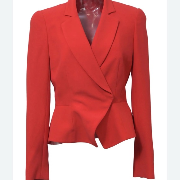Alexander McQueen  Red peplum jacket / blazer size 44 - Picture 1 of 12